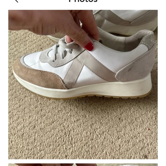 MUNRO piper sneaker white combo size 7M (retail $220) - Picture 4 of 9